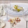 VINTAGE COLLECTION DISPOSABLE WINE GLASSES Reusable Stemmed Wine Cups for Upscale Wedding and Dining  Includes 6 Plastic