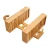 Import wall mounted self-draining strong adhesive bamboo double layer caddy hanging bathroom shower storage organizer rack shelf from China