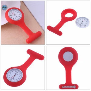 Waterproof doctor Fob watch brooches silicone nurses watches