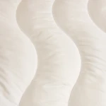 Wave Design White King Size 100% Polyester Microfiber Comforter Quilt