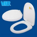 WC toilet seat cover, toilet lid with plastic hinges