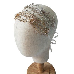 Wedding Tiara Crystal Hair Accessories Trebling Headbands Bridal Jewelry Hair Vine Headpiece For Women