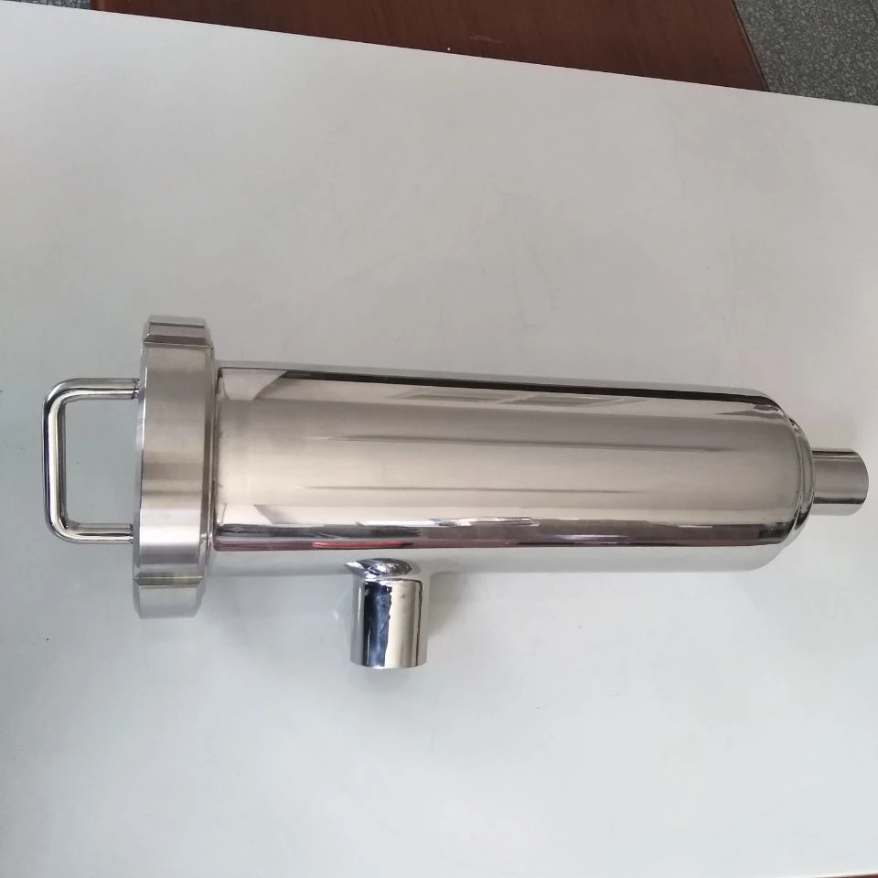 When zhou yili 304 sanitary stainless steel right angle filter sanitary welding angle filter
