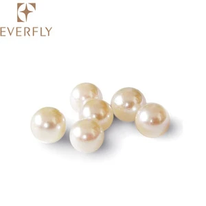 White round shape ABS loose pearls with hole