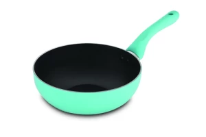 Wholesale 5 pcs cookware sets light color non-stick coating easy to clean aluminum cooking pot set
