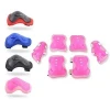 Wholesale 6Pcs/Set Cycling Roller Skating Sport  gear Kids Pink Knee Elbow Wrist Protective Pads