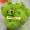 Wholesale Billions Kids Plush Bear Slipper Lovely Ladies Soft Carton Indoor Fur Mommy And Me Matching House Women Tedy Slippers