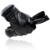 Wholesale black winter male car driving gloves male leather gloves