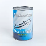 Wholesale Canned Seafood Canned Mackerel Fish in Brine 425g