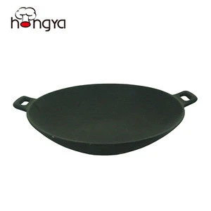 Wholesale Chinese Traditional Double Handle Cast Iron Wok