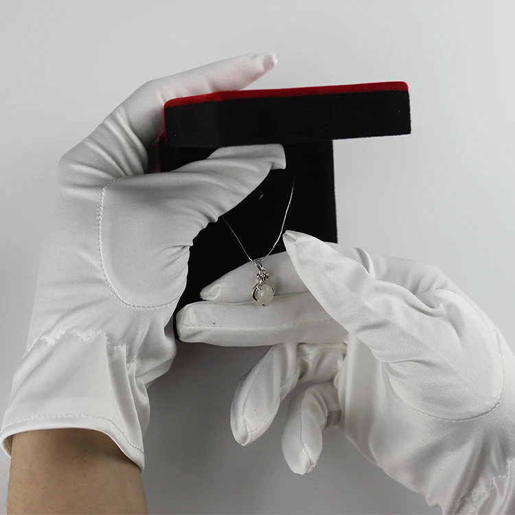 wholesale custom logo printed microfiber cleaning jewelry gloves