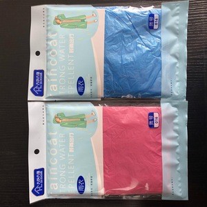 Wholesale custom outdoor travel  Polyester Disposable raincoat