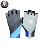Wholesale Customized Logo Microfiber Half Finger Bike Gloves Cycling Riding Bicycle Biking Hand Gloves