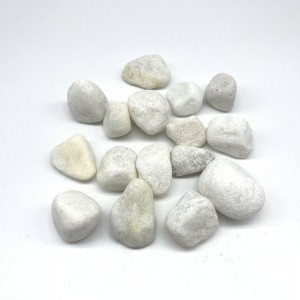 wholesale decorative white pebble stone for garden walkway wall pebble