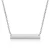 Import Wholesale Female Titanium Steel Blank One Word Horizontal Long Bar Necklace from China