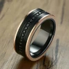 Wholesale Genuine 8mm 6mm Mens Sungsten Ring Blank for Inlay