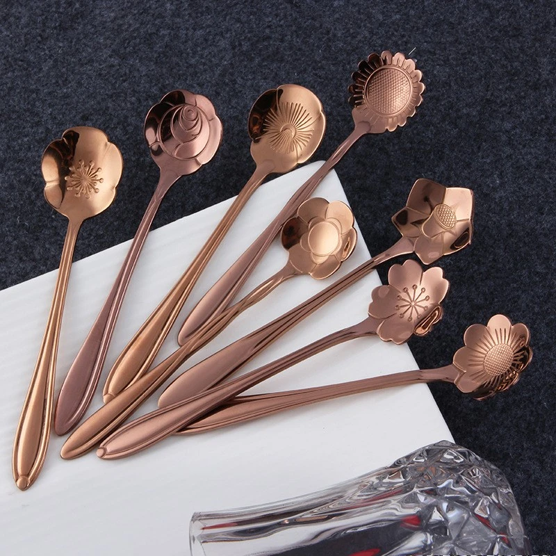 Wholesale Gold Plated Stainless Steel Coffee Stirring Spoon