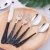 Import Wholesale High quality Spoons Forks Knives Stainless steel Cutlery set 304 Flatware sets 5pcs from China