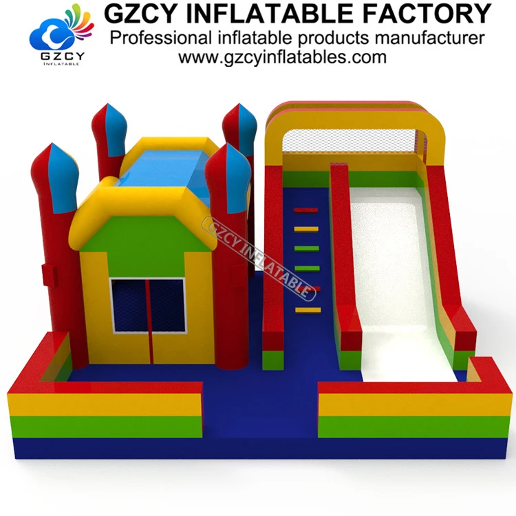 Wholesale inflatable jumping bouncy castle inflatable bounce castle slide