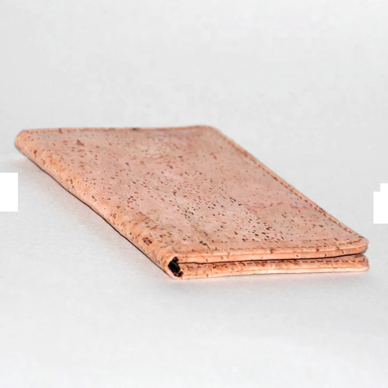 Wholesale Luxury Hot Selling Slim Cork pu Leather Credit Card Holder RFID Wallet for Men