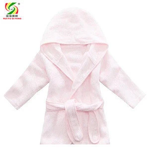 Wholesale luxury terry bamboo baby hooded bathrobe
