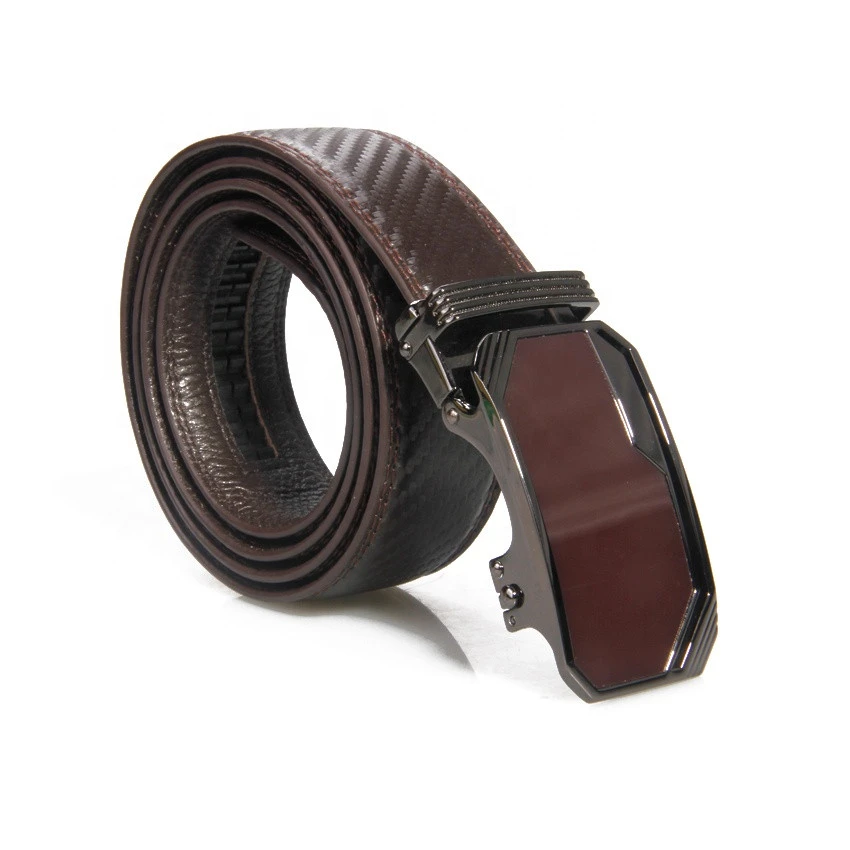 Wholesale Men&#x27;s Genuine Leather Dress Belt With Automatic Buckles Accessories