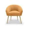 Wholesale Modern Luxury Yellow Fabric Accent Chairs Modern Furniture Living Room Chairs