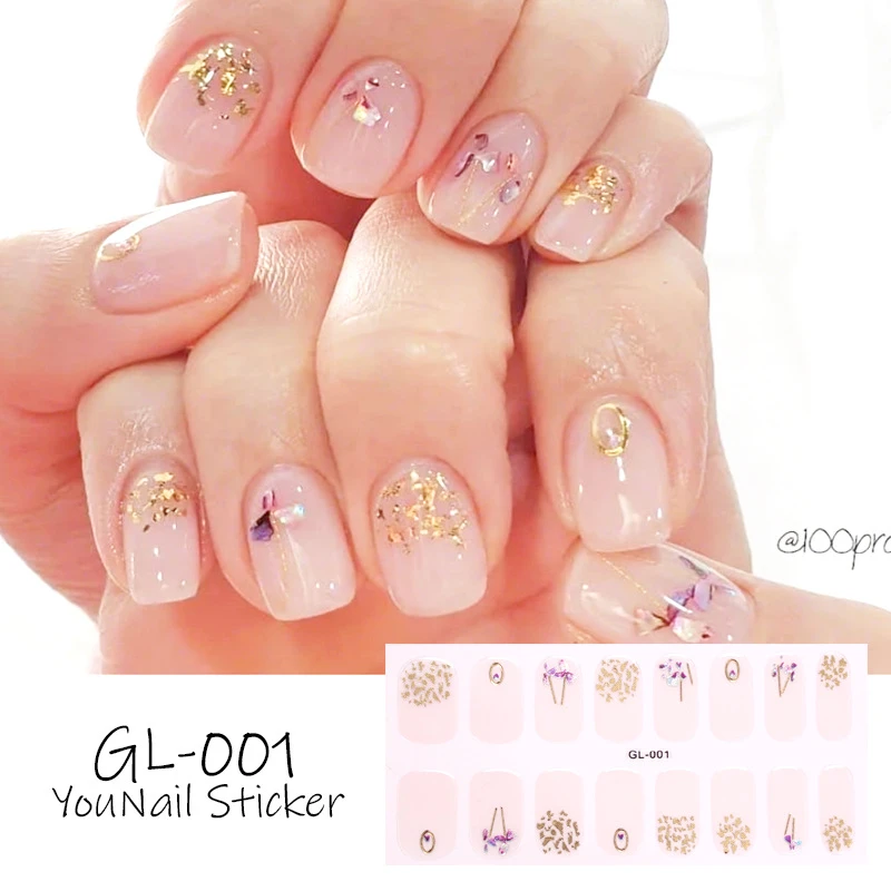 Wholesale Nail Decals Nail Tips Art Accessorie Artificial Fingernails Stickers