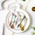 Import Wholesale New Creative Leaf shape eco friendly metal gold spoon fork set from China