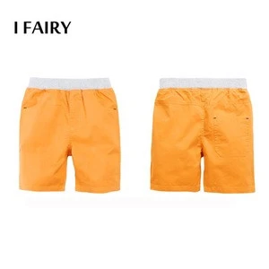Wholesale OEM summer cotton drawstring elastic waist baby boy shorts