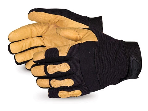 Wholesale Safety Gloves, Anti Vibration Cut Resistant Safety Leather Mechanics Gloves