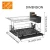 Import Wholesale Steel Wire Kitchen Organization Kitchen Racks and Holders Steel Dish Drying Rack Kitchen Organizer from China