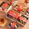 Wholesale take away disposable wooden sushi box paxkageing wooden fruit salad food lunch sushi box