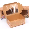 Wholesale Transparent Christmas Kraft Paper Folding Candy Cake Packaging Gift Box