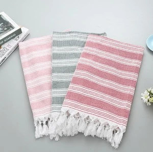 Wholesale turkey cotton white fabric turkish hammam beach towel