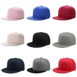 Wholesale Unisex Adjustable Cotton Customized 6 Panel Fitted Plain Baseball Hat Hats With Custom Embroidery Logo
