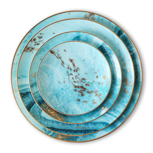Wholesale wedding dinnerware set ceramic dinner plate for party tabletop rentals