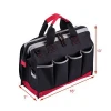 Wide Mouth Tool Storage Bag Tool Bag with Adjustable Shoulder Strap