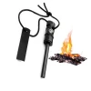 Wind Resistant Igniter Magnesium Survival Fire Starter with Compass and Whistle