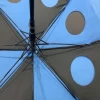 Wind vent air golf umbrella with holes double layer big automatic golf umbrella