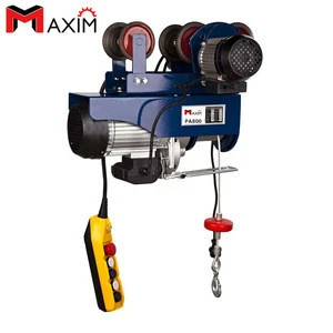 Wire Rope Hoist Crane 600kg Electric Hoist With Beam Trolley
