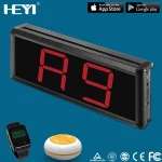 wireless 433mhz wrist pager , call bell restaurant calling system, lcd receiver