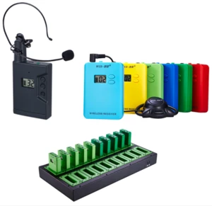 Wireless Assistive Listening Tour Guide Equipment/Audio Tour Guide System for Tour and vsiting
