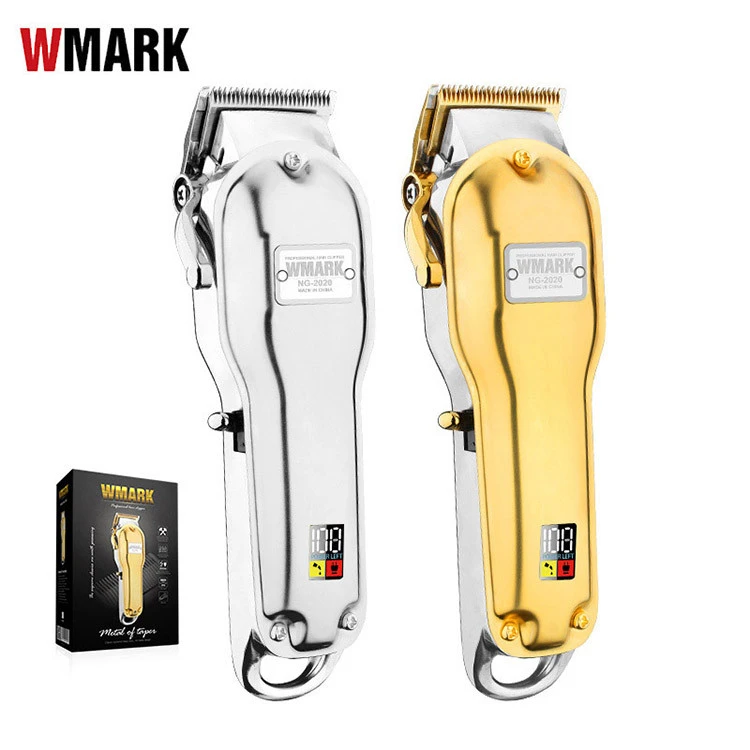 WMARK New Barber All-Metal Design High Quality LED Display Electric Hair Clipper