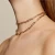 Import Women Fashion Flat Paper Clip Chain Necklace 14K Gold Chain Necklace from China