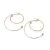 Import Women Gold Color Exaggerated Earrings Punk Geometry 2018 New Fashion Hoop Earrings from China