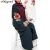 Import women islamic clothing in guangzhou oem dubai muslim kimono abaya Pop up buttons blooming red rose abaya 2017 from China