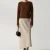 Import Womens clothing 2023 womens long skirt cashmere knit womens skirts vintage soft causal High-waisted A-line skirt winter from China