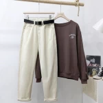 Womens Jeans Women Casual Streetwear Workout Harem Boy Friend  High Waist  Mom Jeans  Ladies Denim Trousers Pants