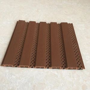 Wood - plastic sound - absorbing panels decorative plate trough sound - absorbing panels moisture - proof fire insulation board